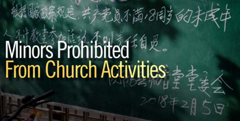 Minors not allowed in Church